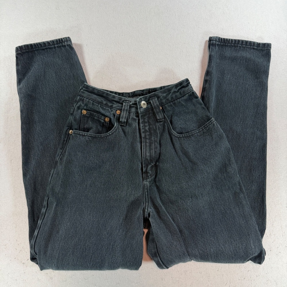 Unionbay USA Made Faded Black High Rise Tapered Jeans Approx Size 4